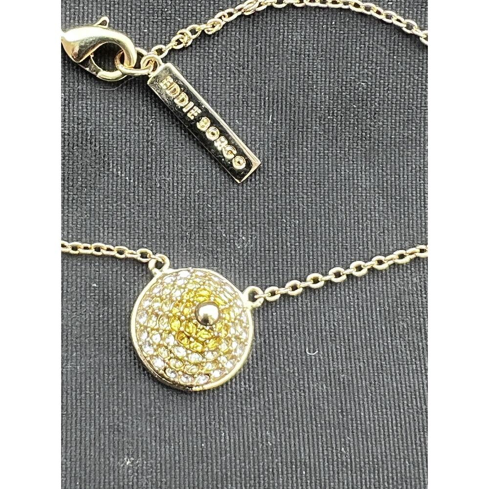 Eddie Borgo Gold & Clear Crystal Pave Cone Pendant Necklace Gold Plated - Picture 6 of 6